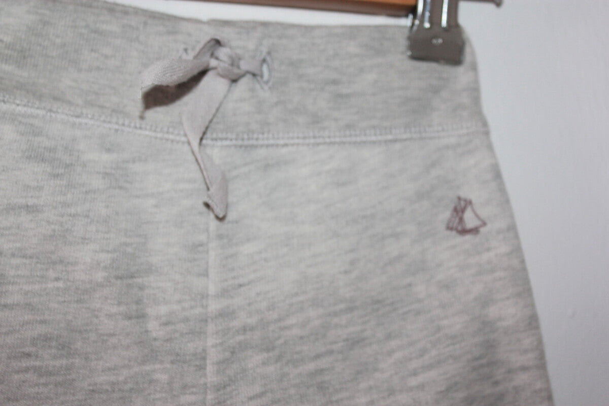 preloved unisex katoenen lichtgrijze joggingbroek van petit bateau in maat 62