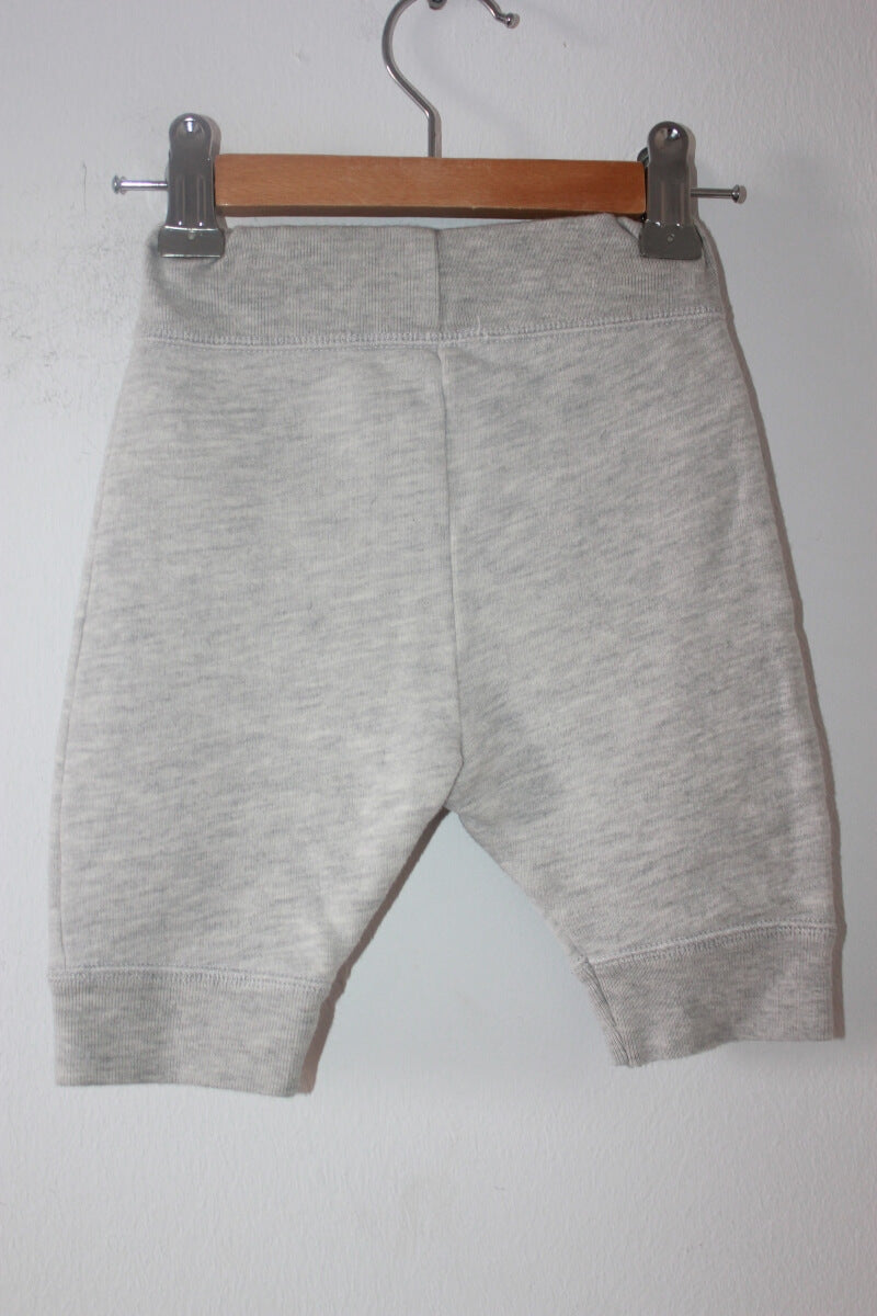 preloved unisex katoenen lichtgrijze joggingbroek van petit bateau in maat 62