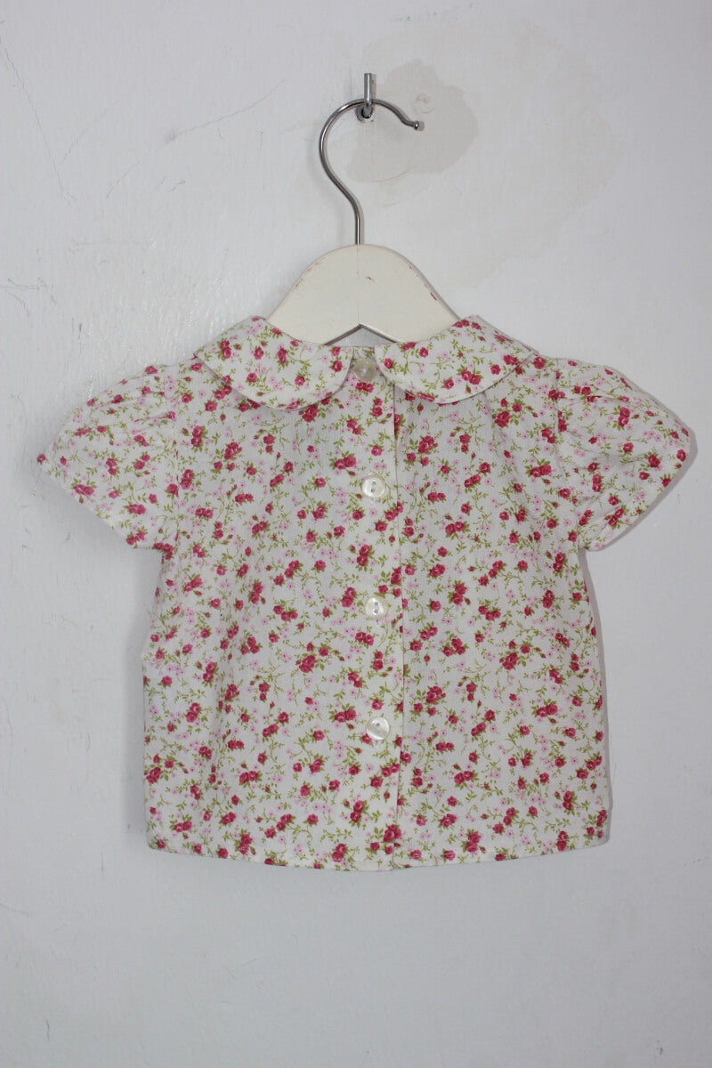 tweedehands liberty blouse korte mouwen maat 62 bobine