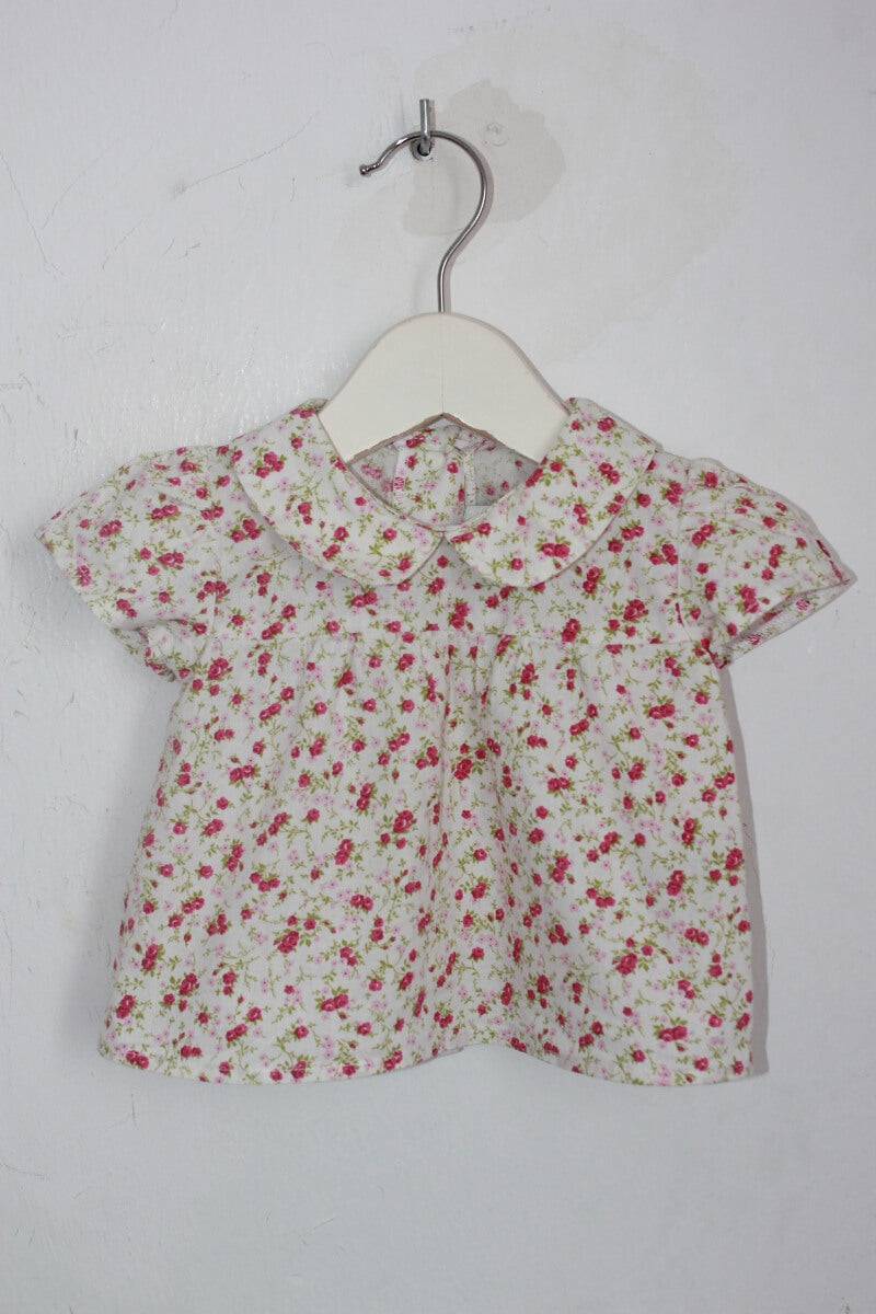 tweedehands liberty blouse korte mouwen maat 62 bobine
