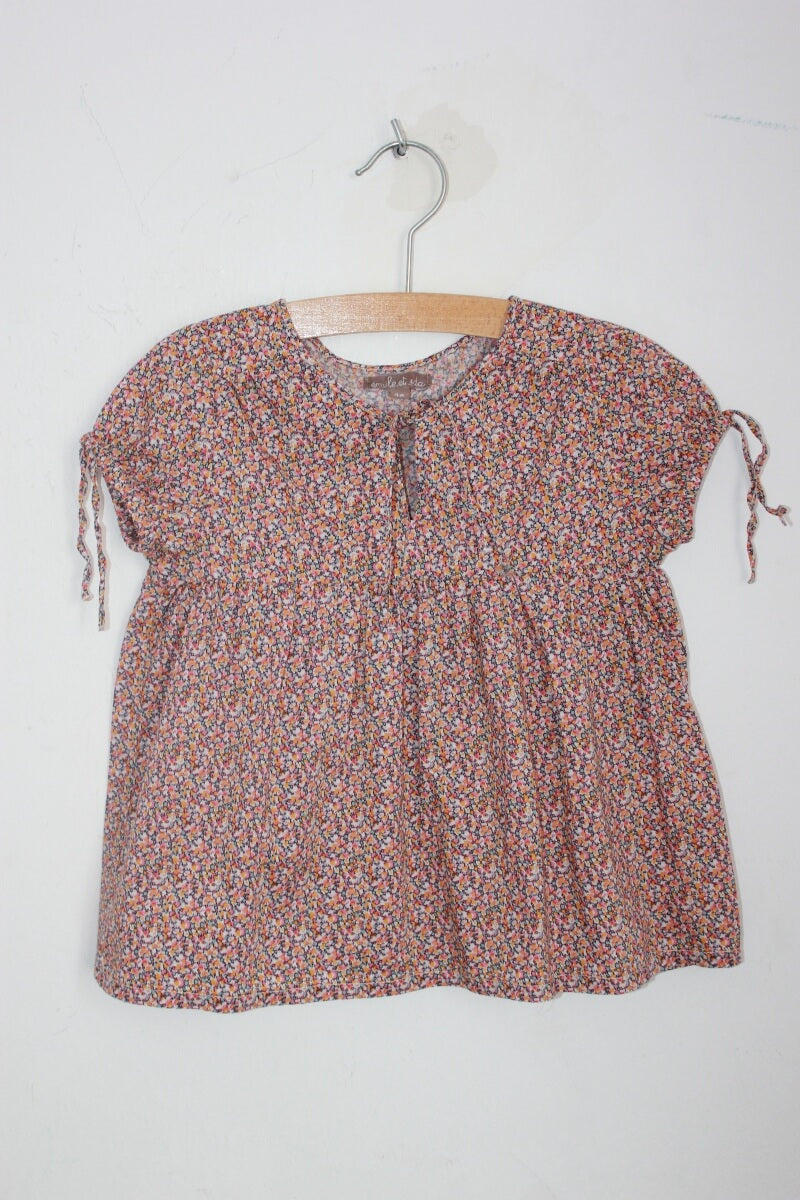 Tweedehands liberty blouse maat 104 emile et ida