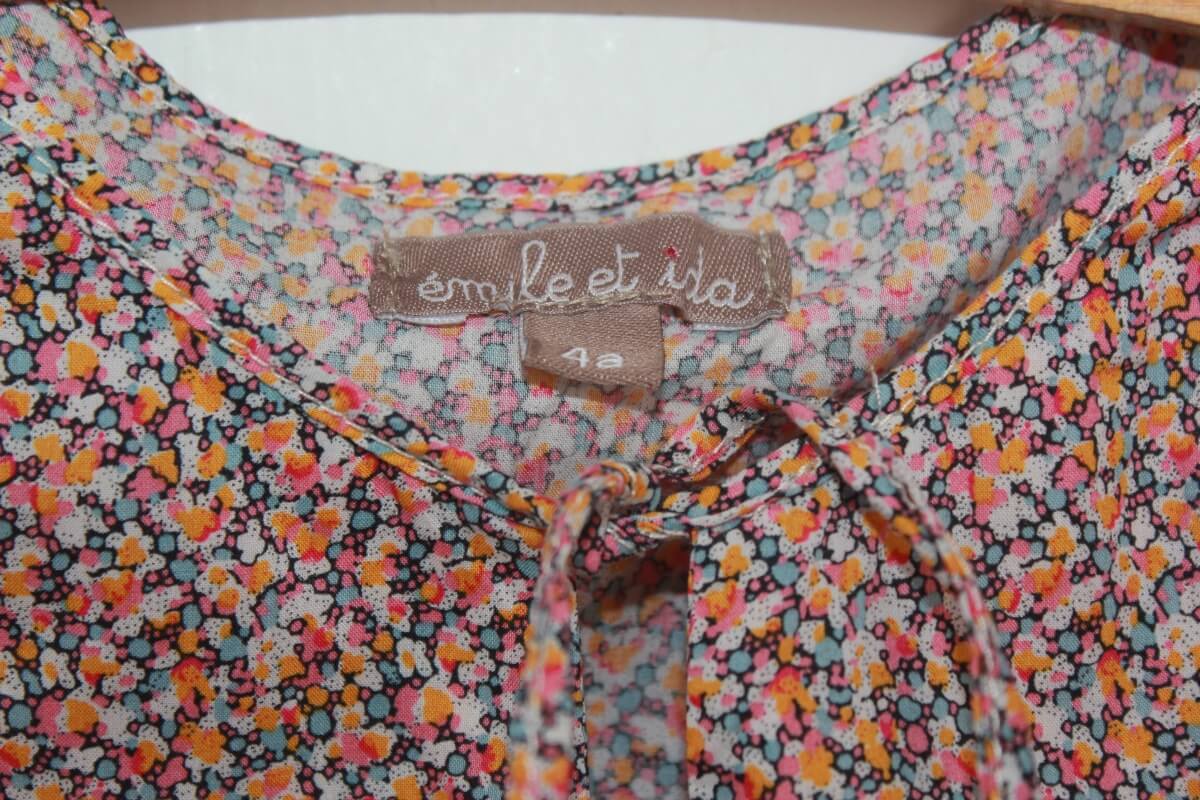 Tweedehands liberty blouse maat 104 emile et ida