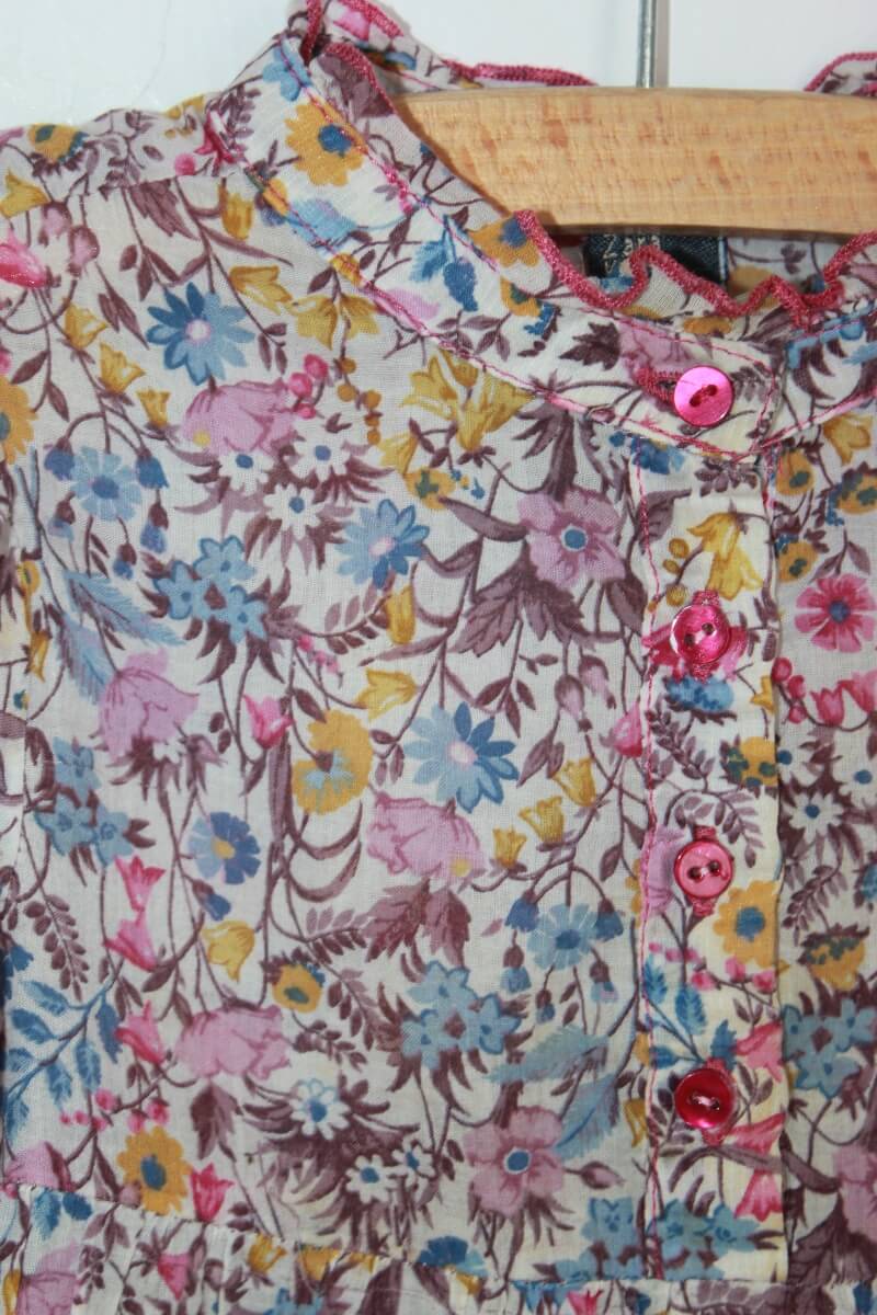 tweedehands gebloemde blouse multicolour met lange mouwen maat 104 van zara