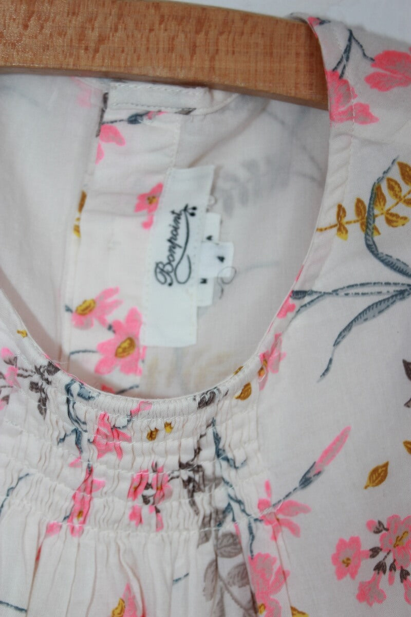 gebloemde zomerse blouse maat 104 bonpoint