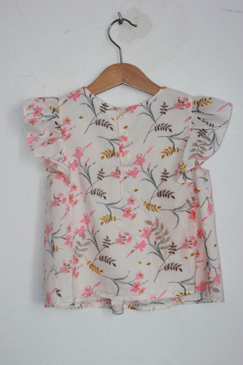 gebloemde zomerse blouse maat 104 bonpoint