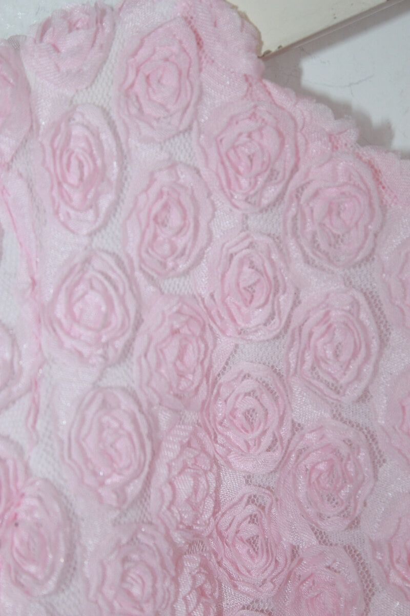 tweedehands roze feestelijke jurk korte mouwen maat 92 mayoral