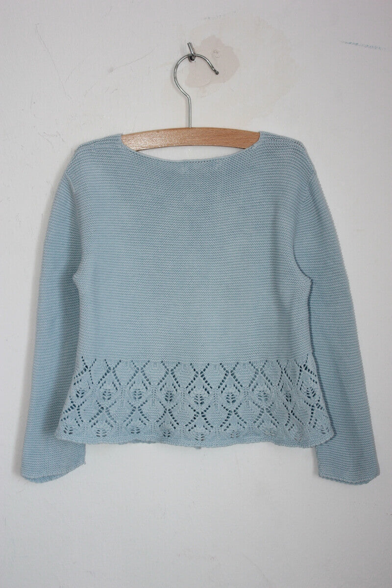 tweedehands lichtblauw vest maat 104 lola palacios