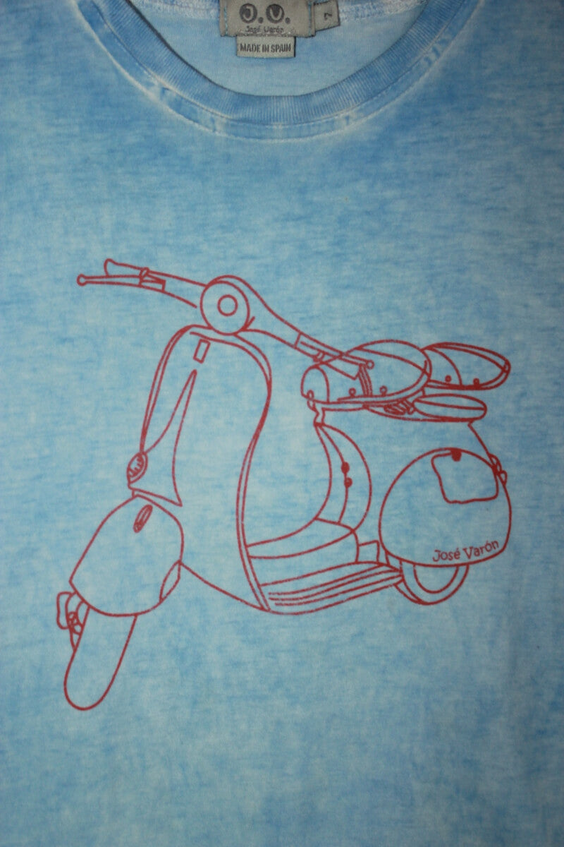 blauw t-shirt met korte mouwen maat 122 van jose varon