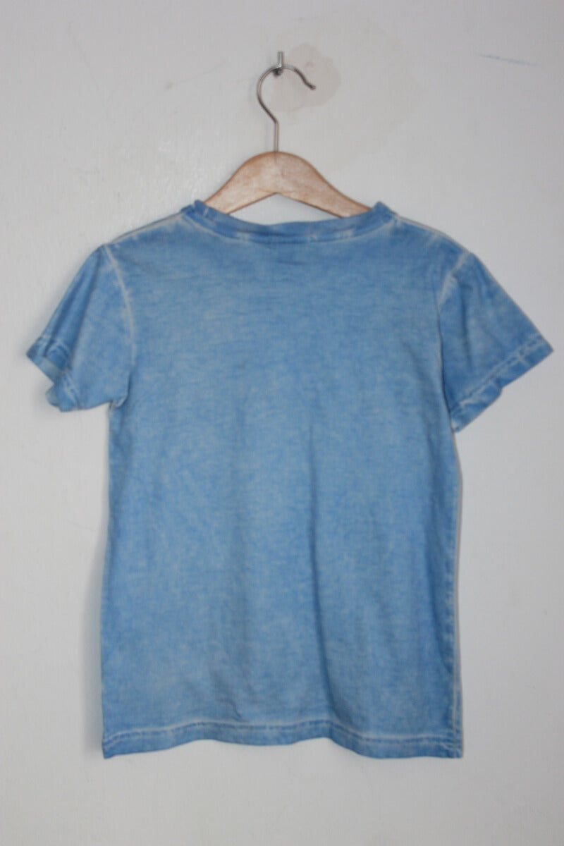 blauw t-shirt met korte mouwen maat 122 van jose varon