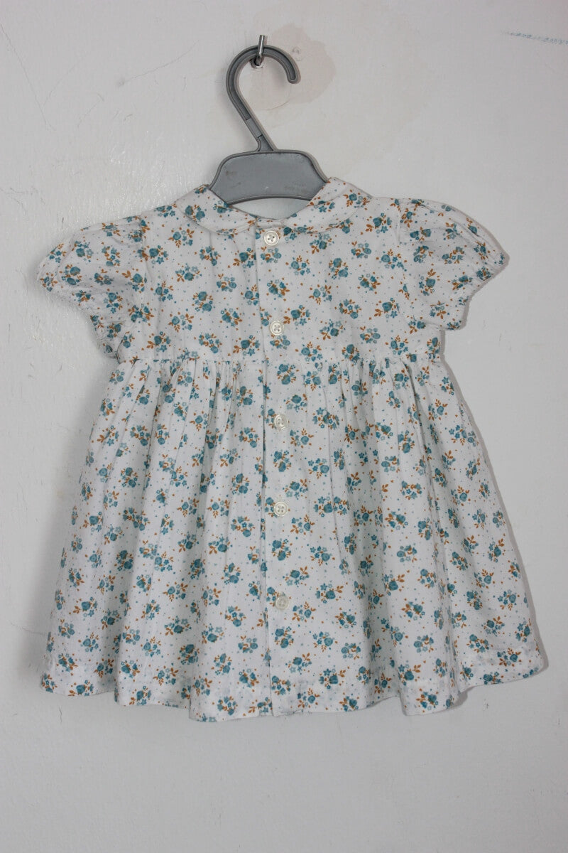 gesmockte gebloemde zomerse jurk multicolour maat 68 tex