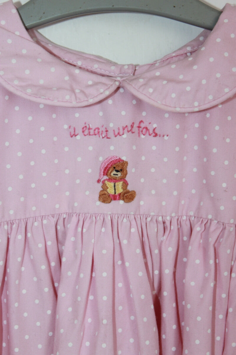 tweedehands katoenen roze nachthemd met lange mouwen in maat 98 van acanthe