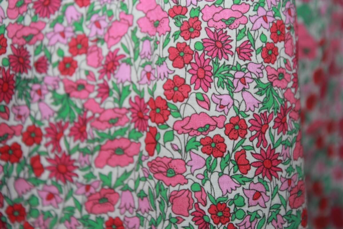 tweedehands katoenen liberty blouse in multicolour met korte mouwen van jacadi maat 80 voor een baby meisje