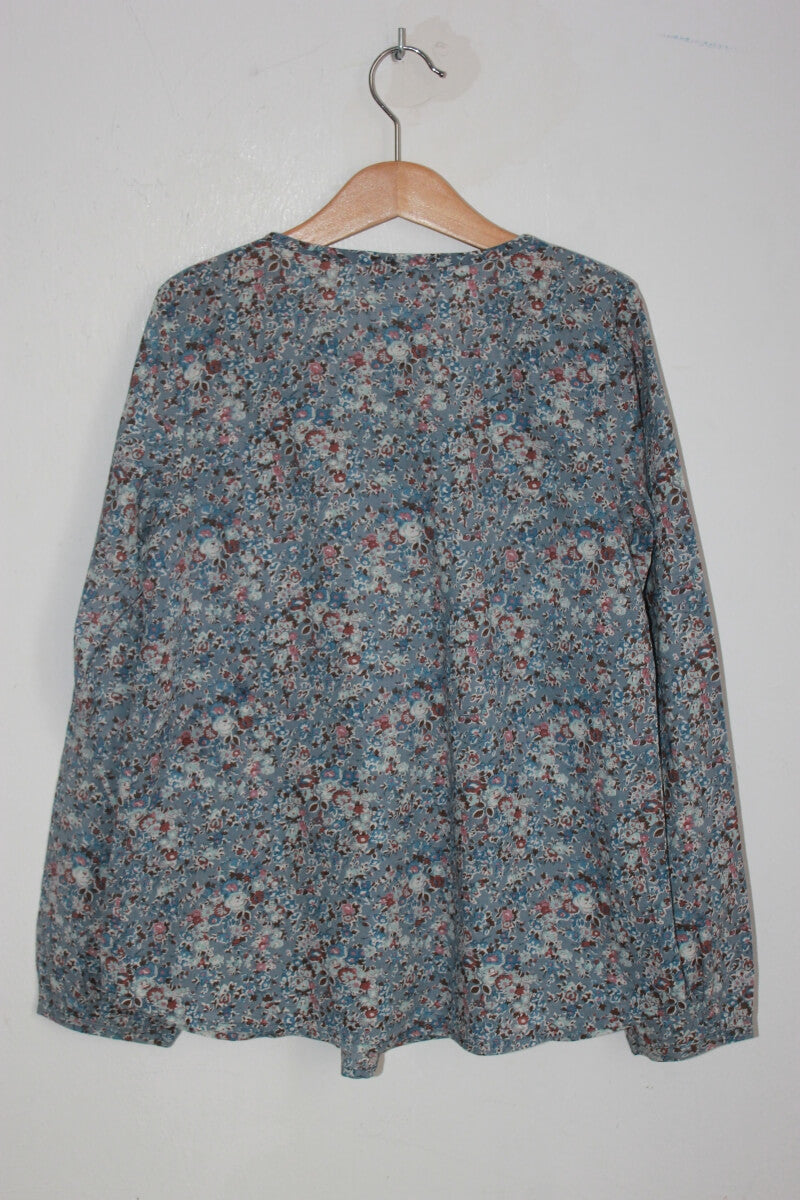 tweedehands liberty blouse in multicolour met lange mouwen van bonpoint in maat 152 voor een meisje