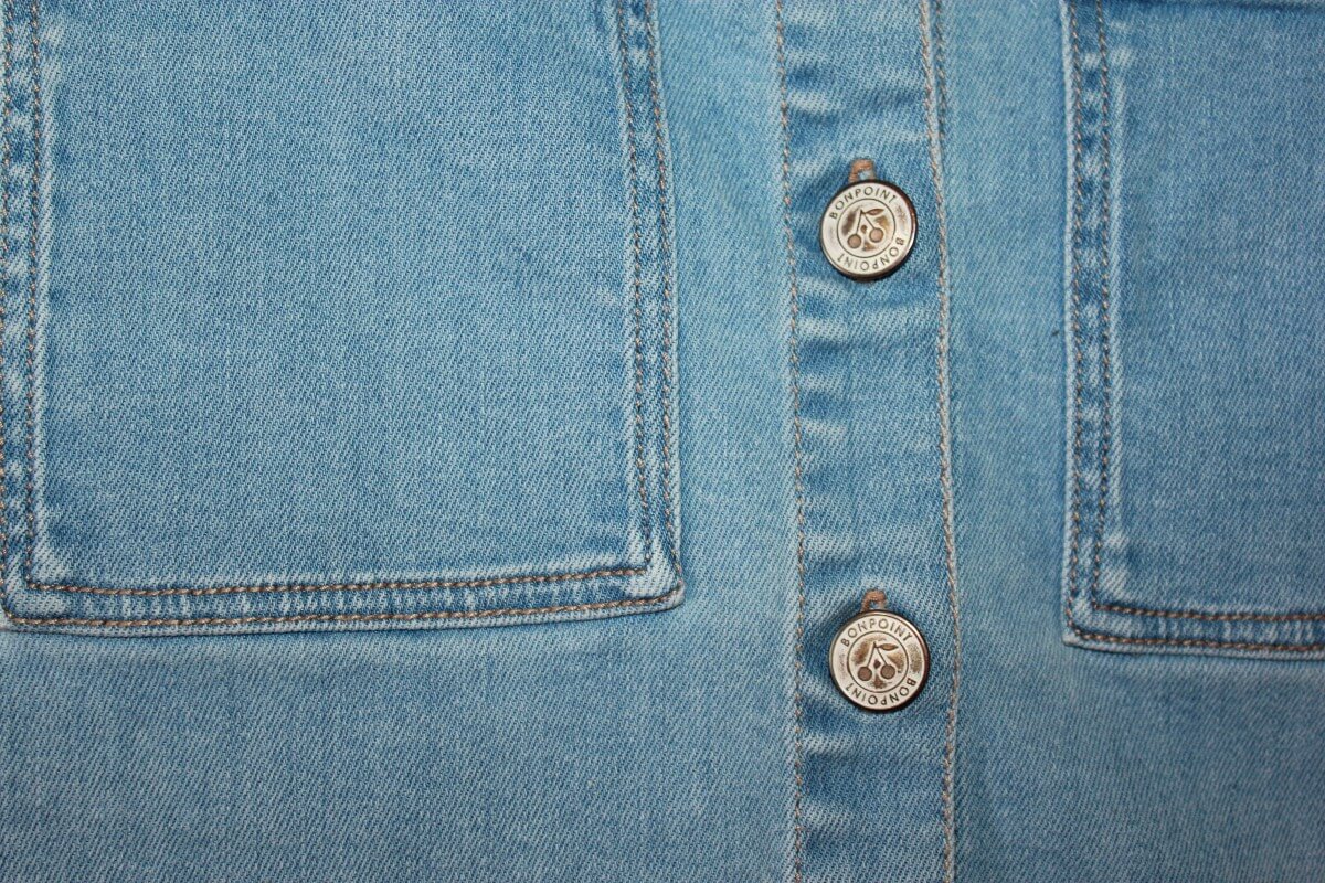 Lichtblauwe denim rok in maat 134-140 van bonpoint