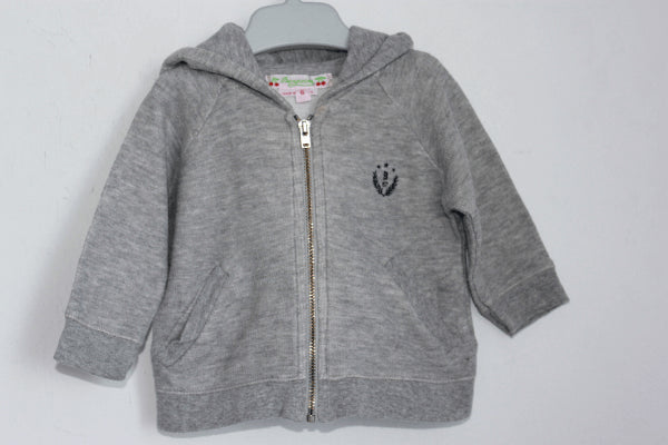 tweedehands unisex lichtgrijs joggingpak in maat 62-68 van bonpoint
