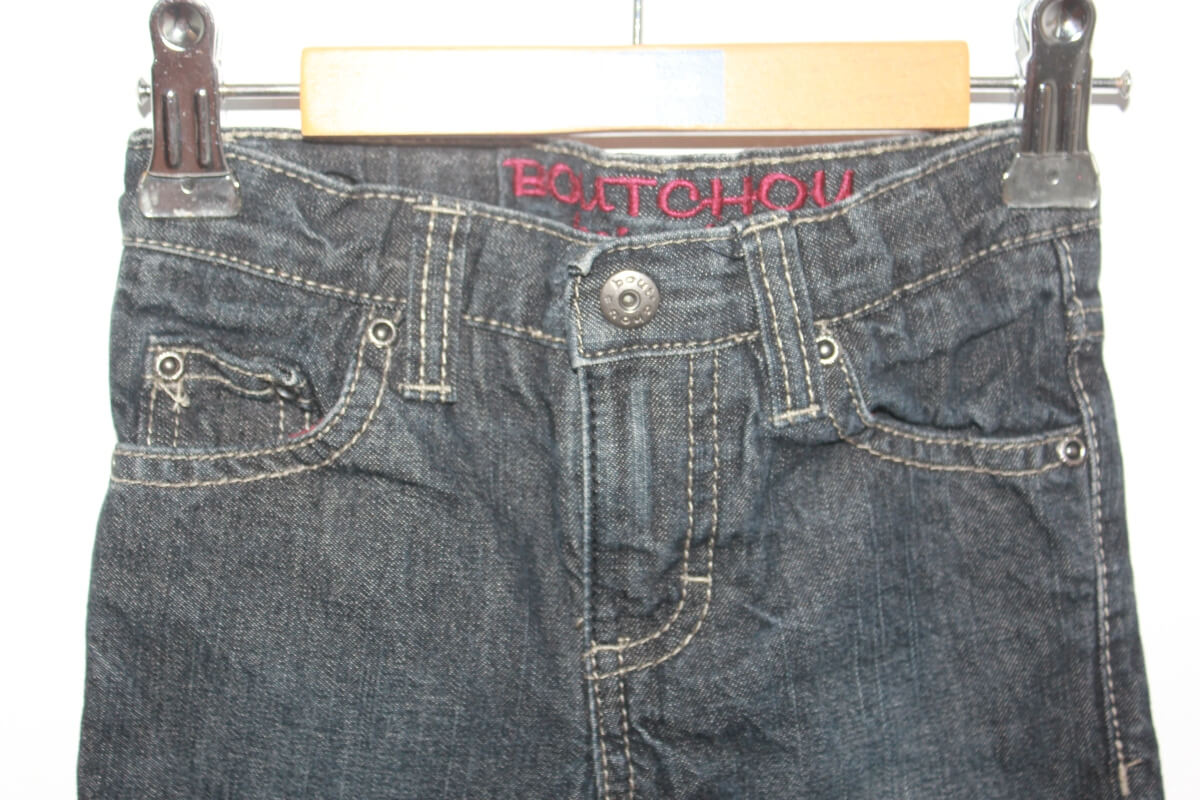 tweedehands unisex katoenen rechte jeans in maat 80 van boutchou