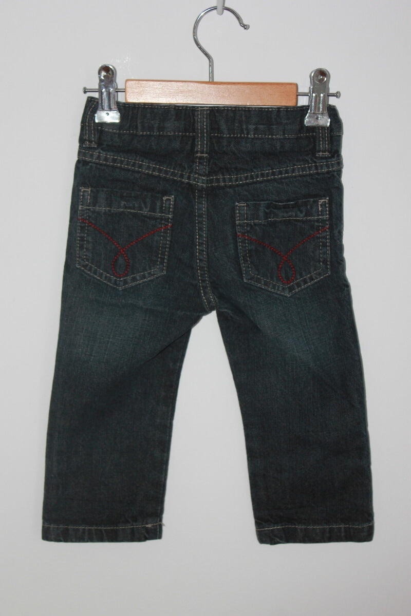 tweedehands unisex katoenen rechte jeans in maat 80 van boutchou