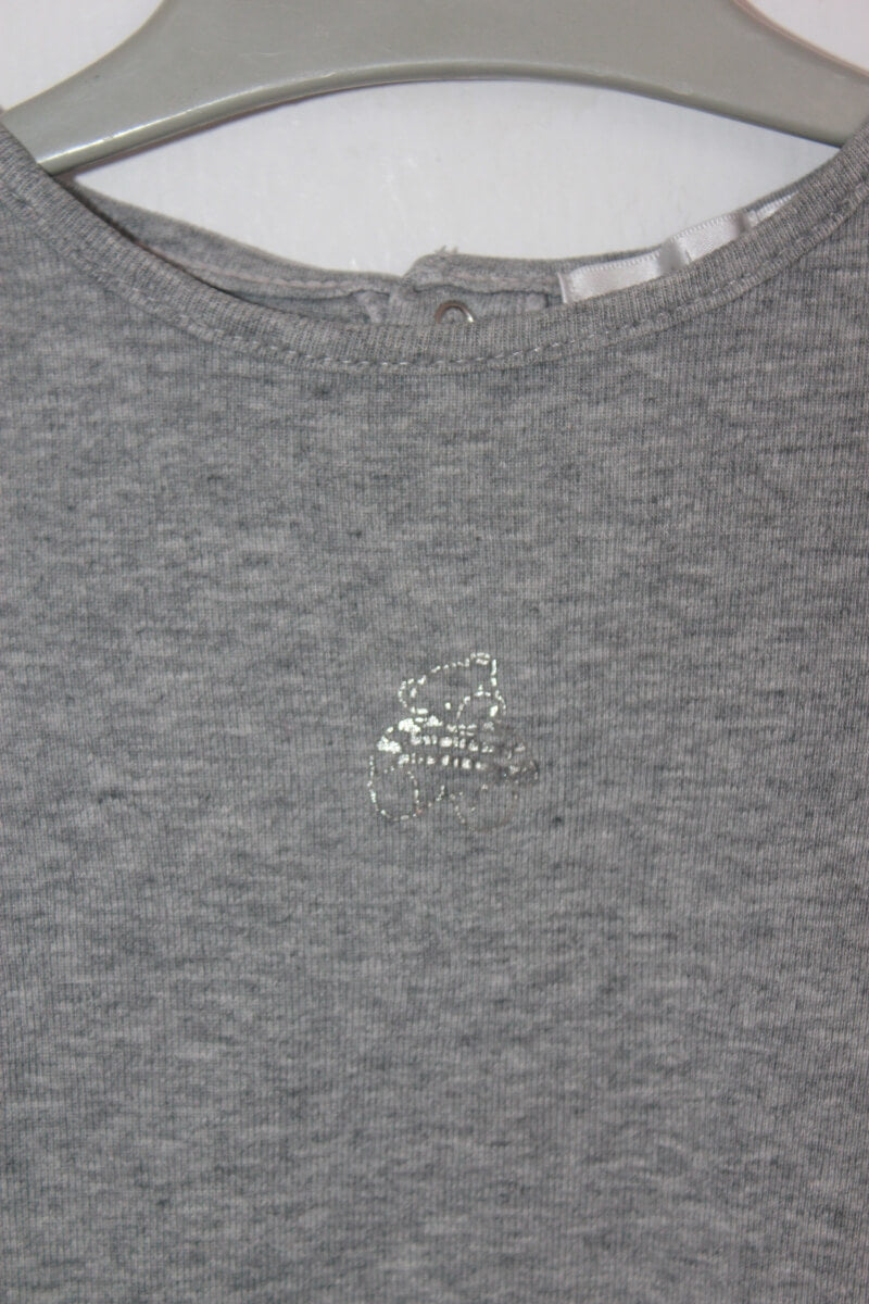 tweedehands unisex katoenen grijze longsleeve in maat 68 van bout´chou