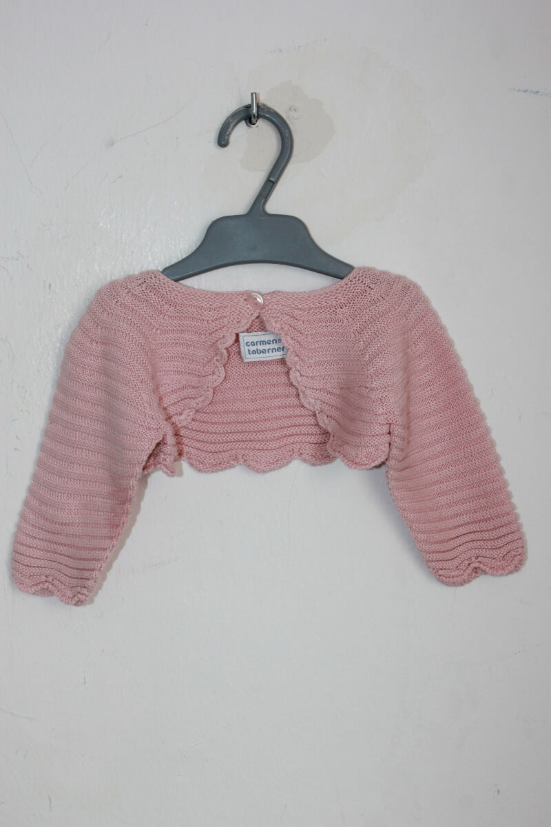 tweedehands roze bolero vestje in maat 62 van Carmen Taberner