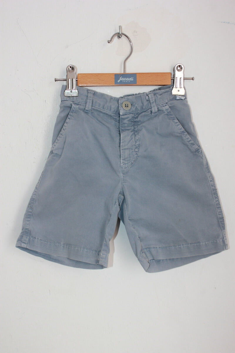 tweedehands grijsblauwe korte broek van il gufo in maat 104-110 voor een jongen