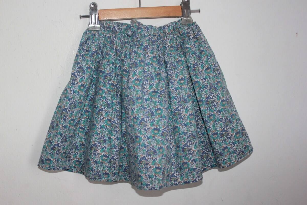 tweedehands katoenen zomerse gebloemde rok in multicolour, maat 110 van little cigogne