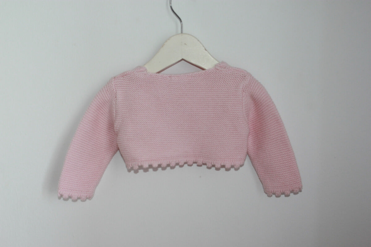 tweedehands roze bolero vestje in maat 56-62 van neck & neck