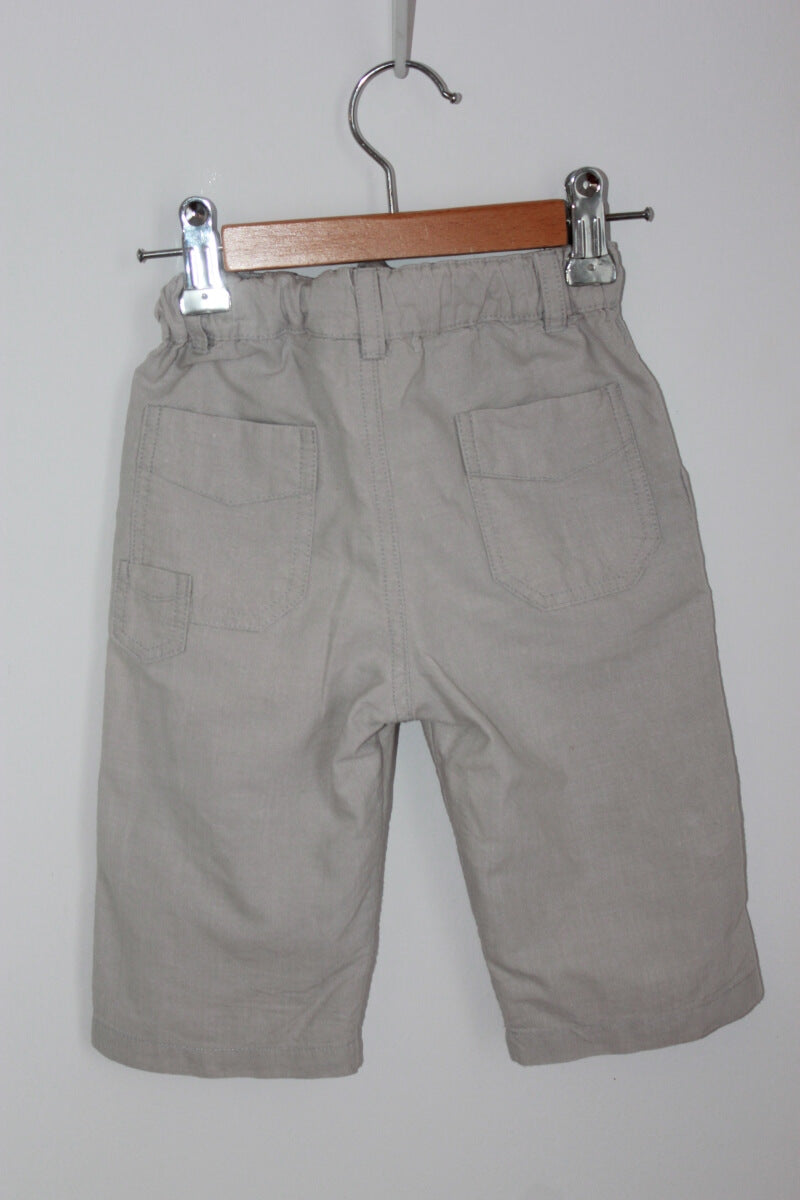 tweedehands unisex katoenen zomerse beige broek in maat 74 van normandie