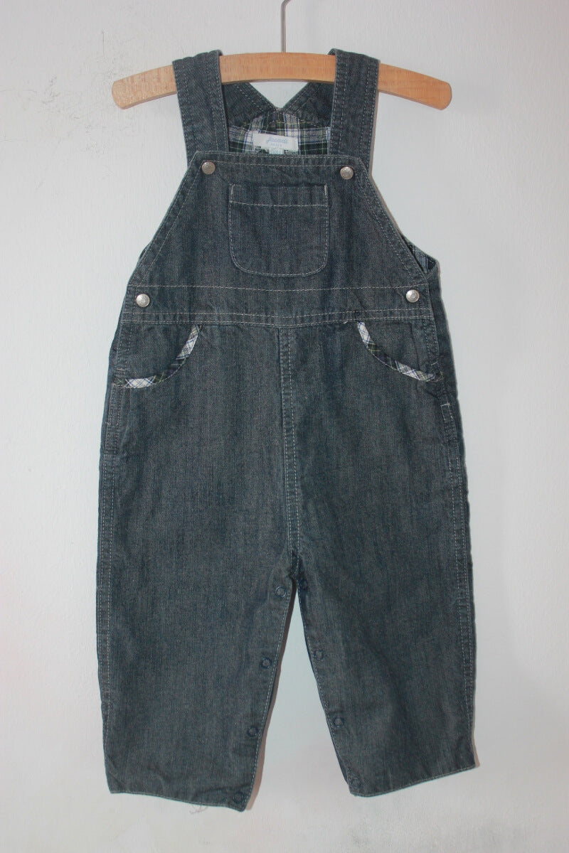 tweedehands unisex denim salopette in maat 68 voor een baby van jacadi