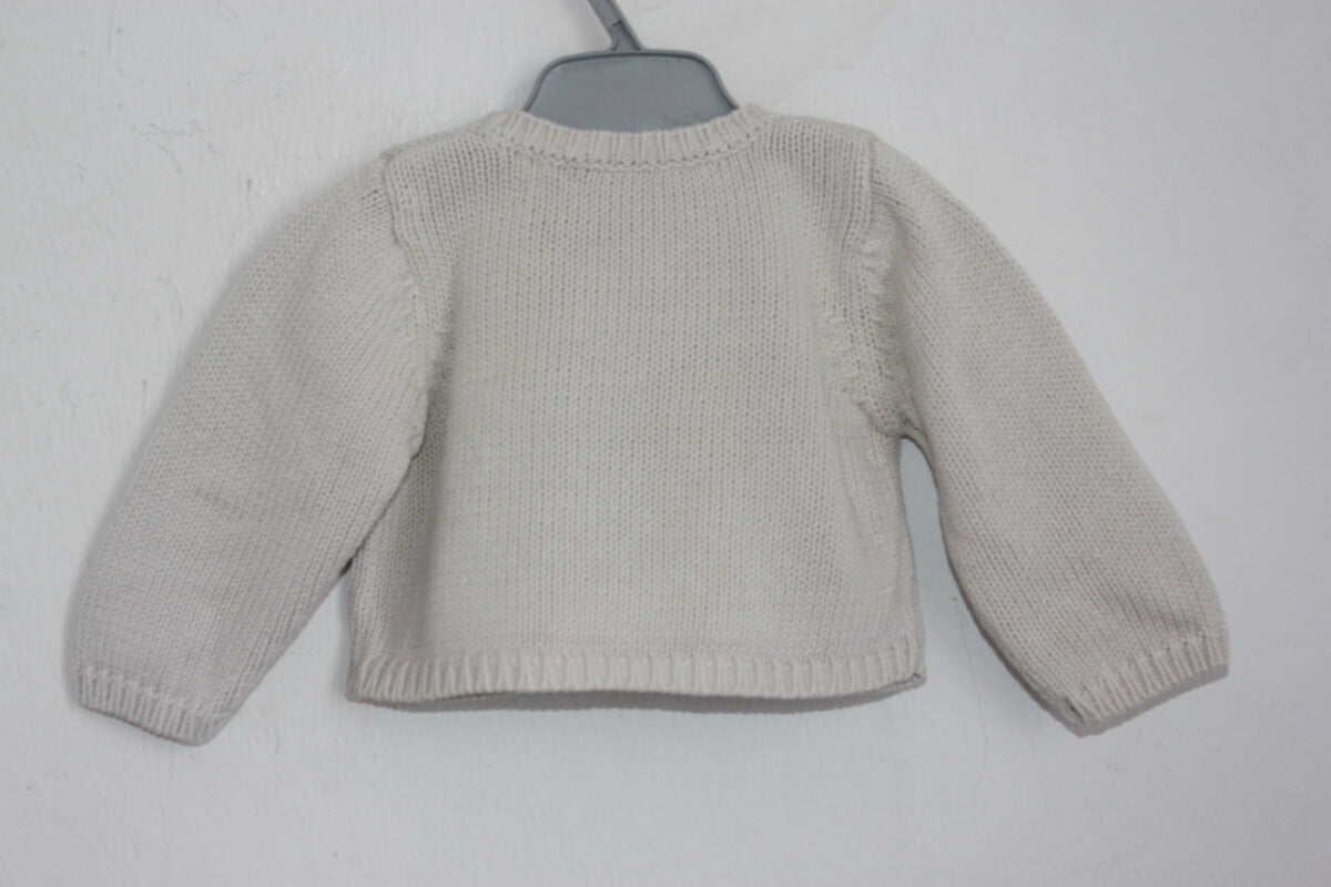 tweedehands unisex beige vestje maat 68 bonpoint