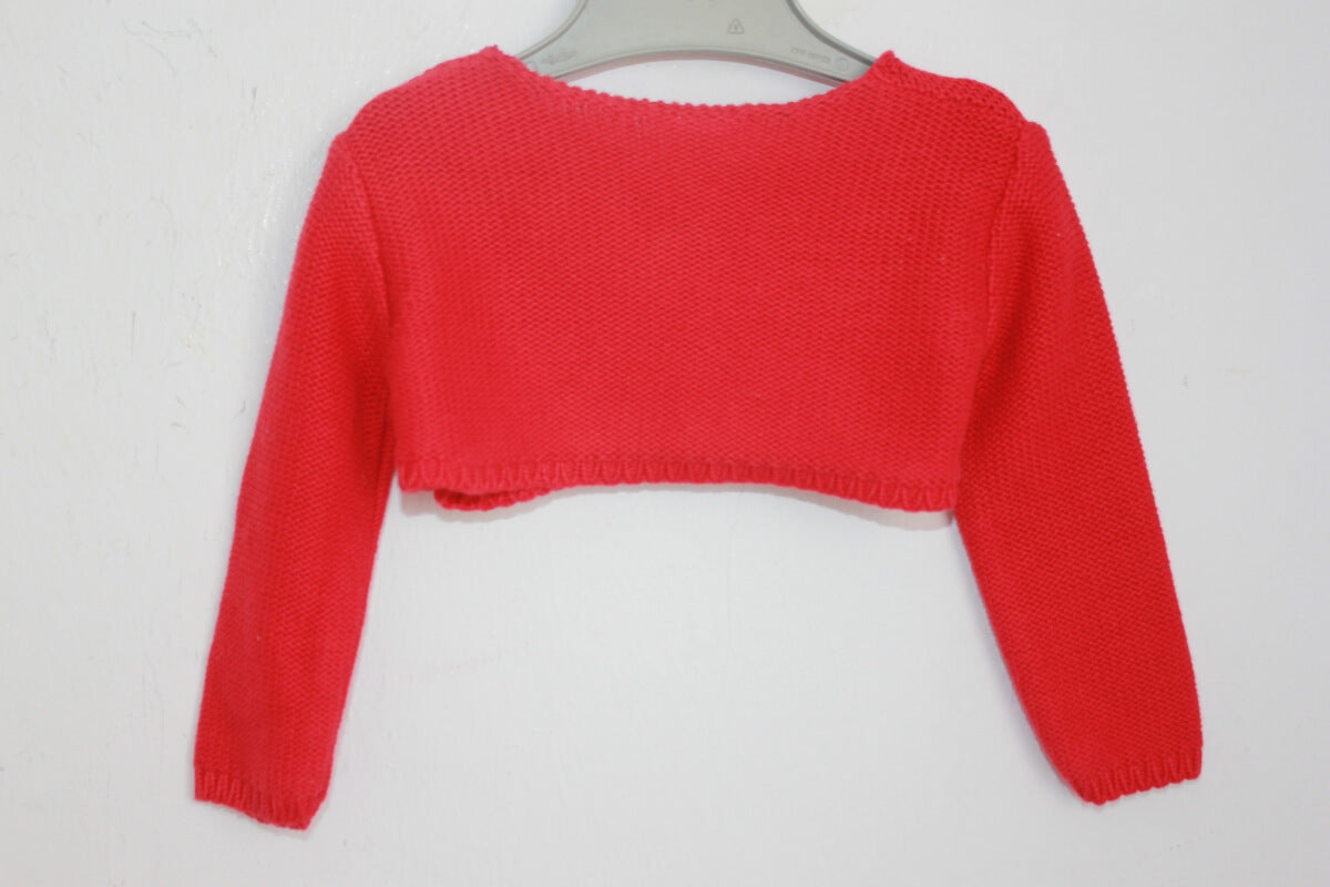 tweedehands rood bolero vestje maat 68 zara