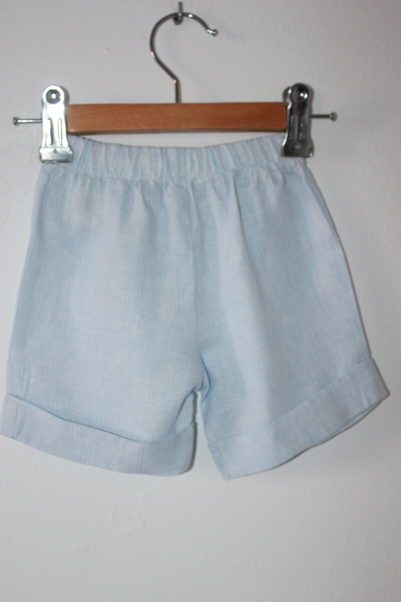 tweedehands-lichtblauw-wit-gestreepte-korte-broek-maat-62-il-gufo
