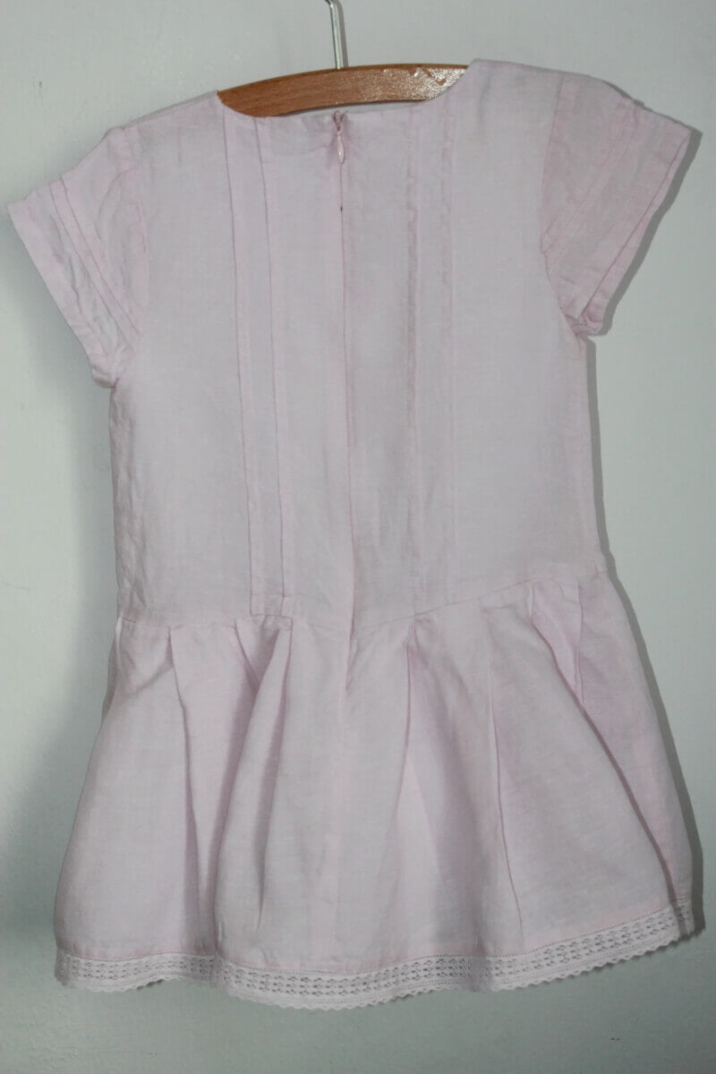 preloved-zomerse-lichtroze-jurk-korte-mouwen-maat-98-meisje-gocco