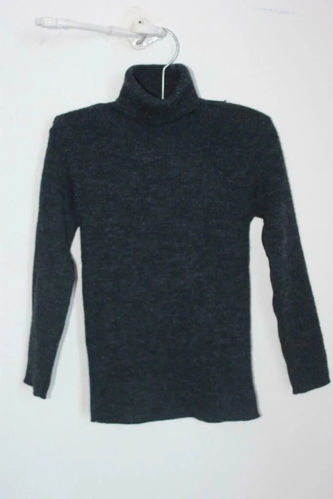 tweedehands unisex donkergrijze coltrui in maat 104 van jacadi