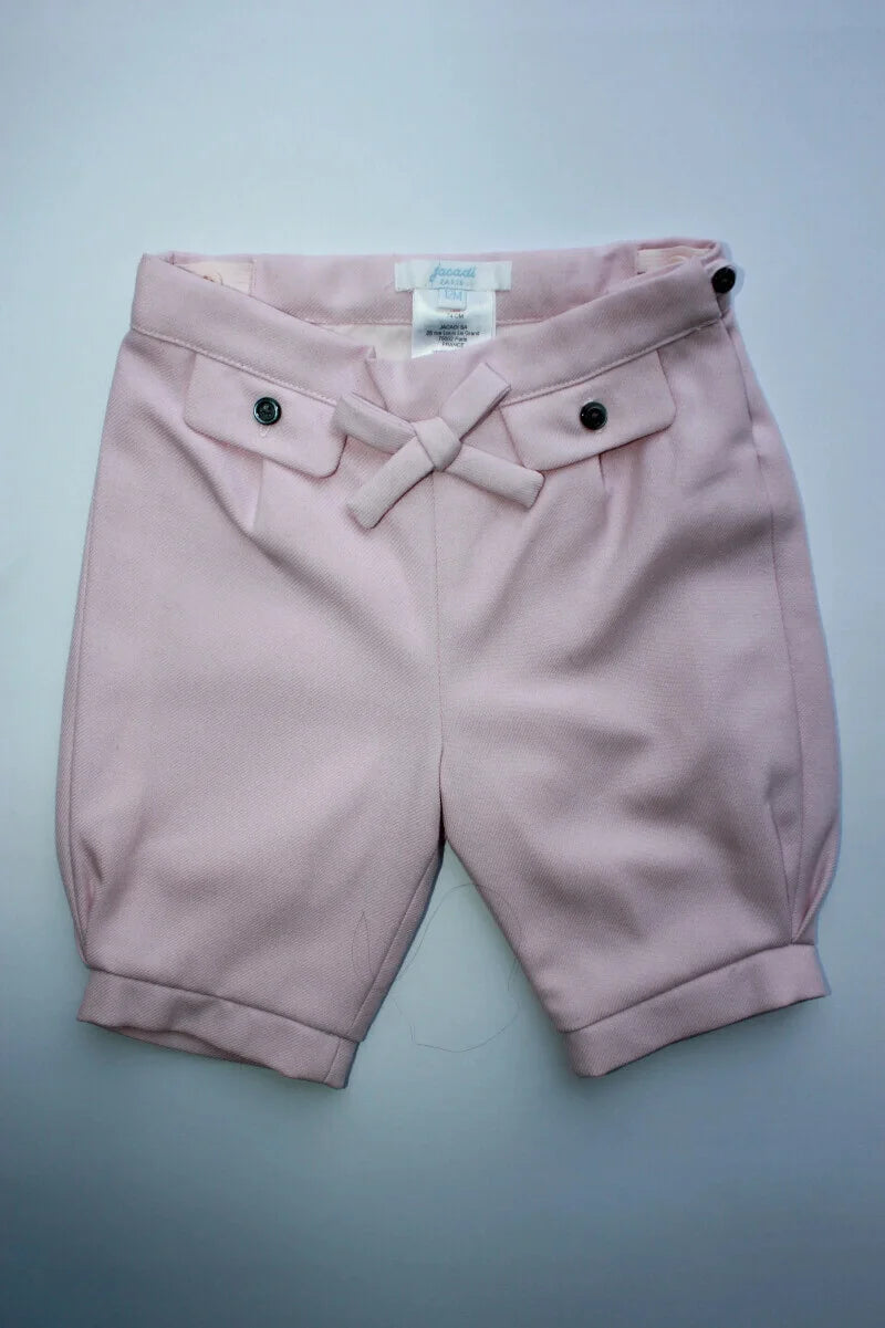 tweedehands winterse roze korte broek van jacadi in maat 74