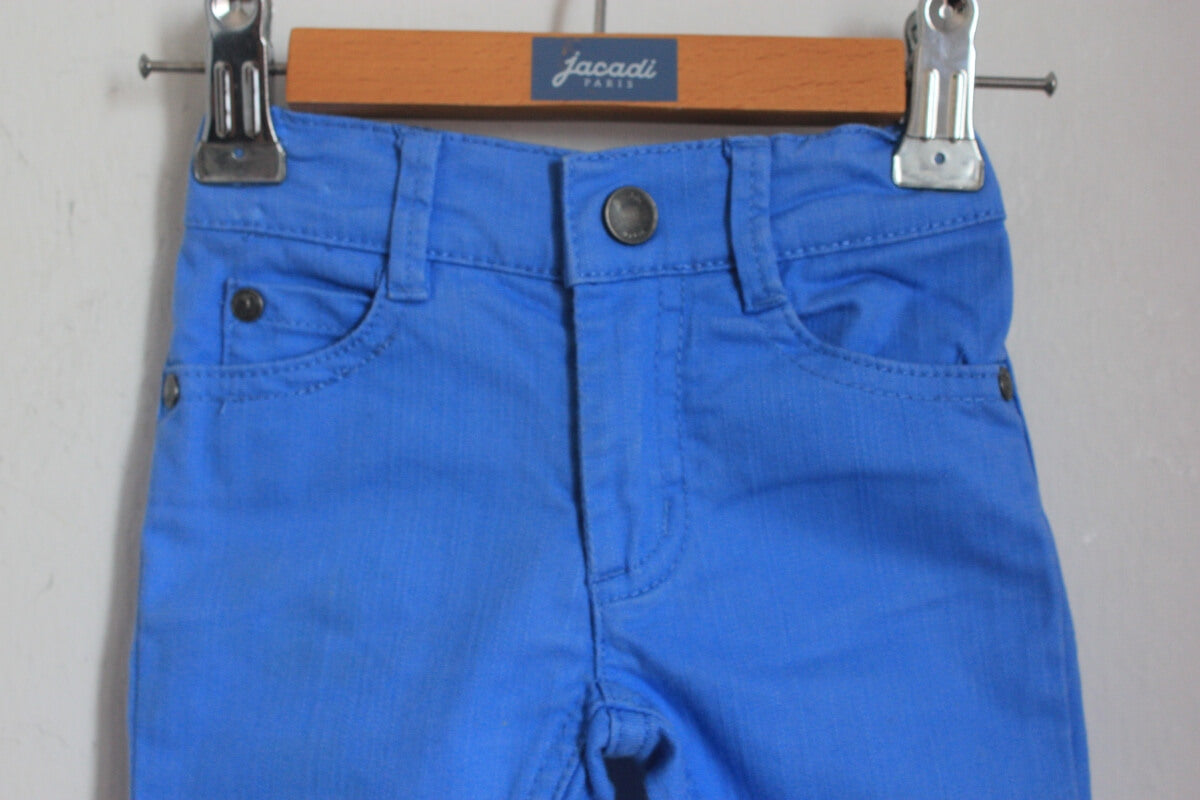 tweedehands unisex blauwe lange broek van jacadi in maat 68