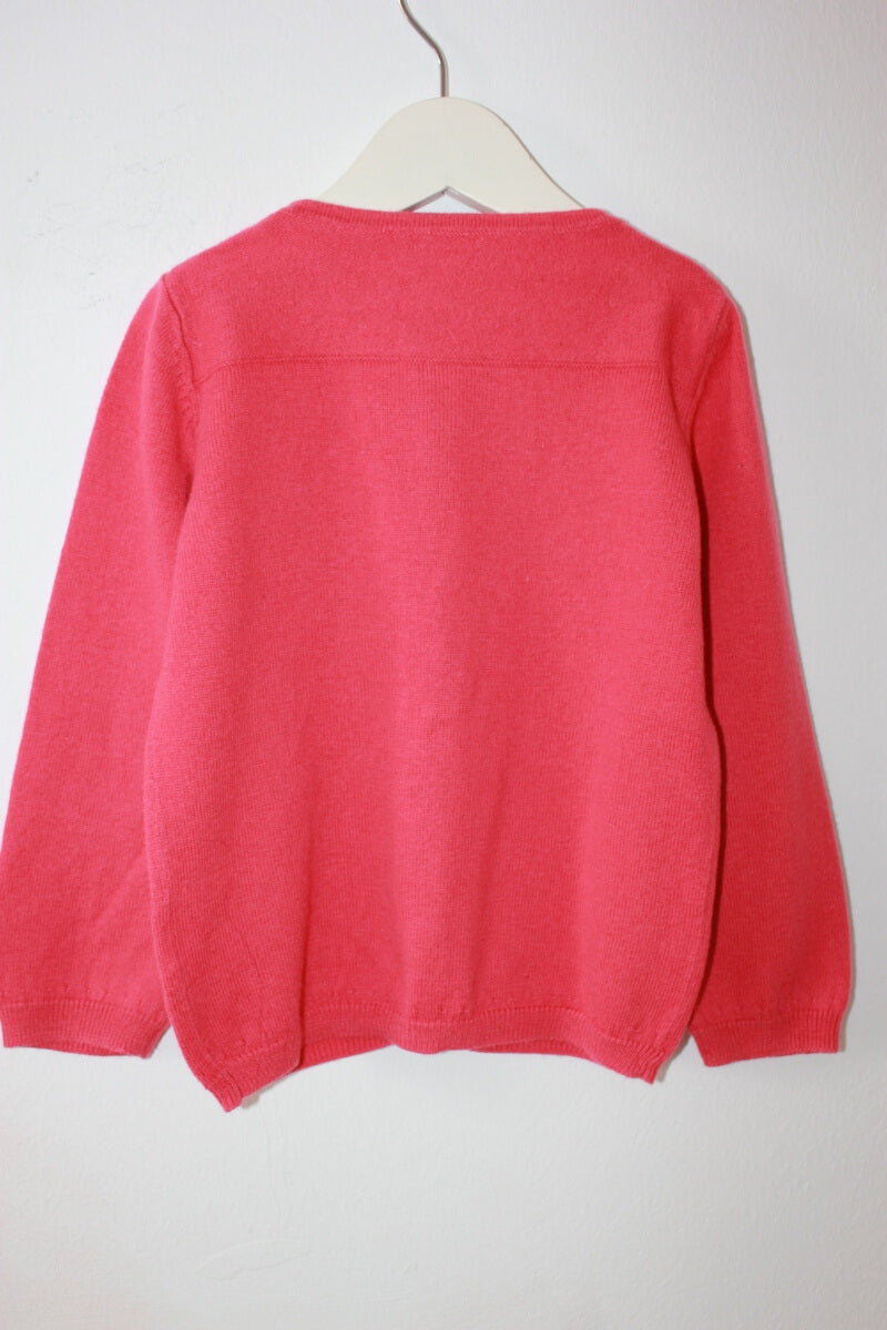 tweedehands-oranjerood-vest-maat-92-meisje-petitbateau
