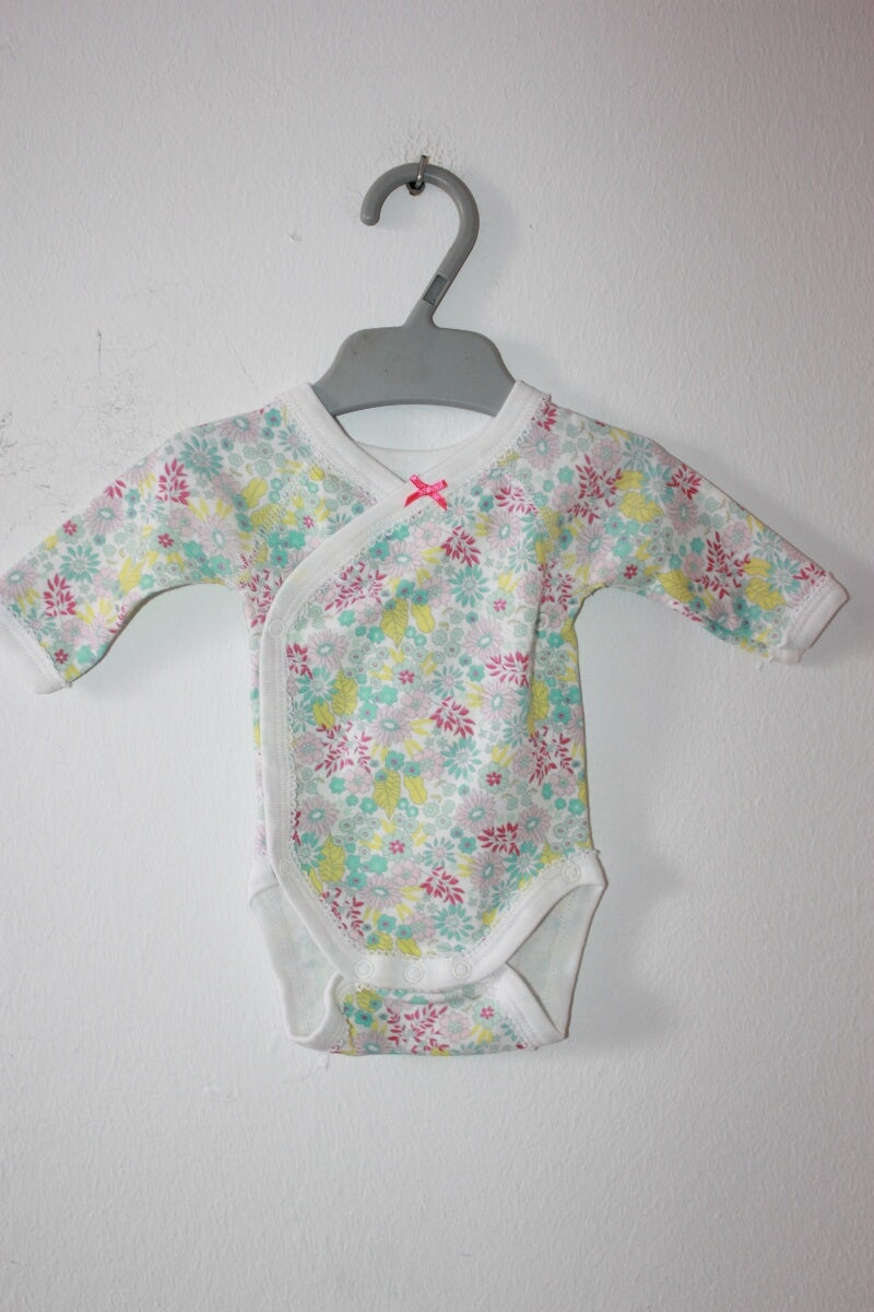 overslag-romper-lange-mouwen-petit-bateau-maat-46-bloemenprint