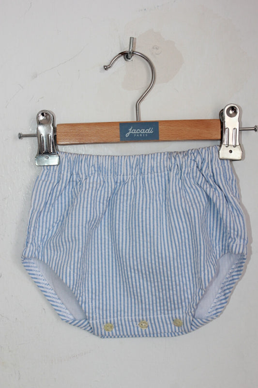 tweedehands blauw wit gestreepte unisex bloomer maat 68
