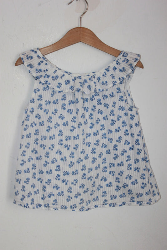 tweedehands gebloemde zomerse blouse buissonniere maat 116