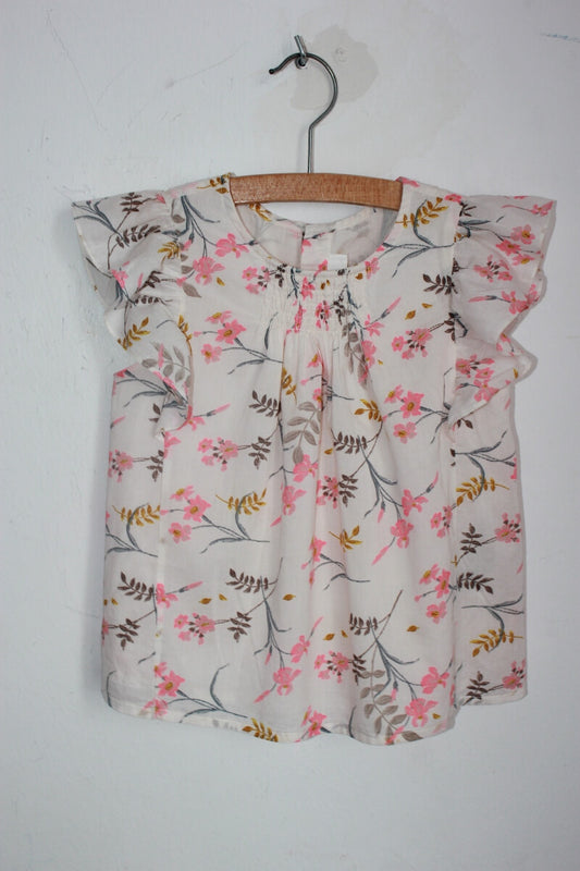 gebloemde zomerse blouse maat 104 bonpoint