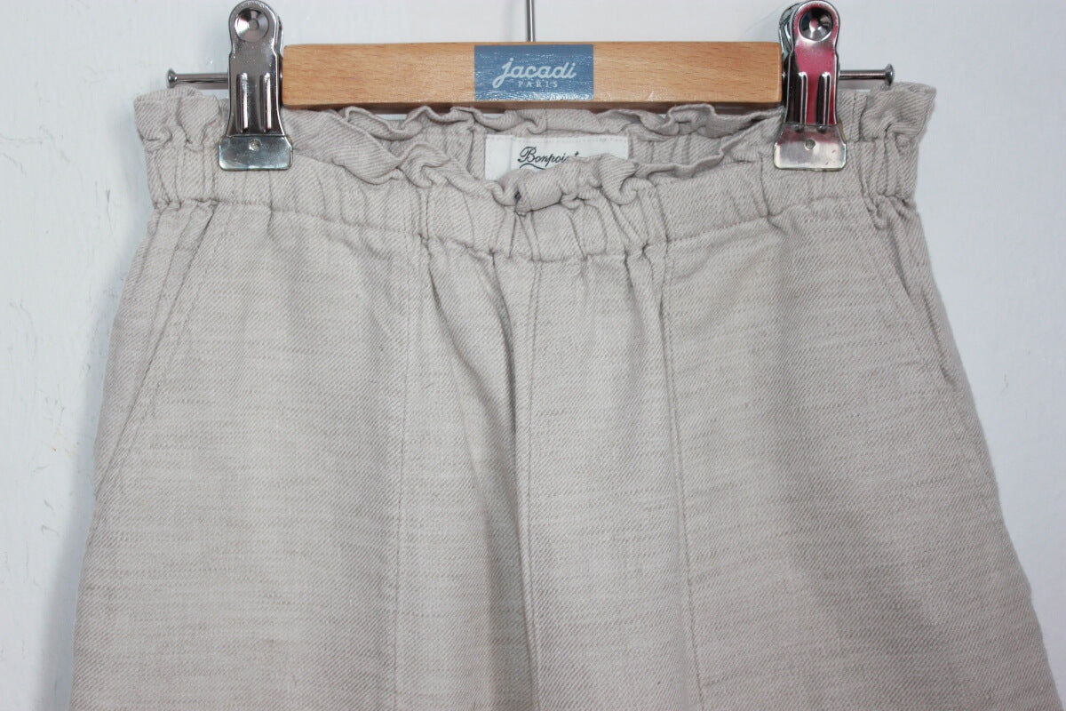 Tweedehands beige bonpoint broek maat 10 jaar