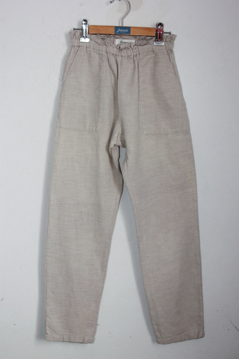 Tweedehands beige bonpoint broek maat 10 jaar