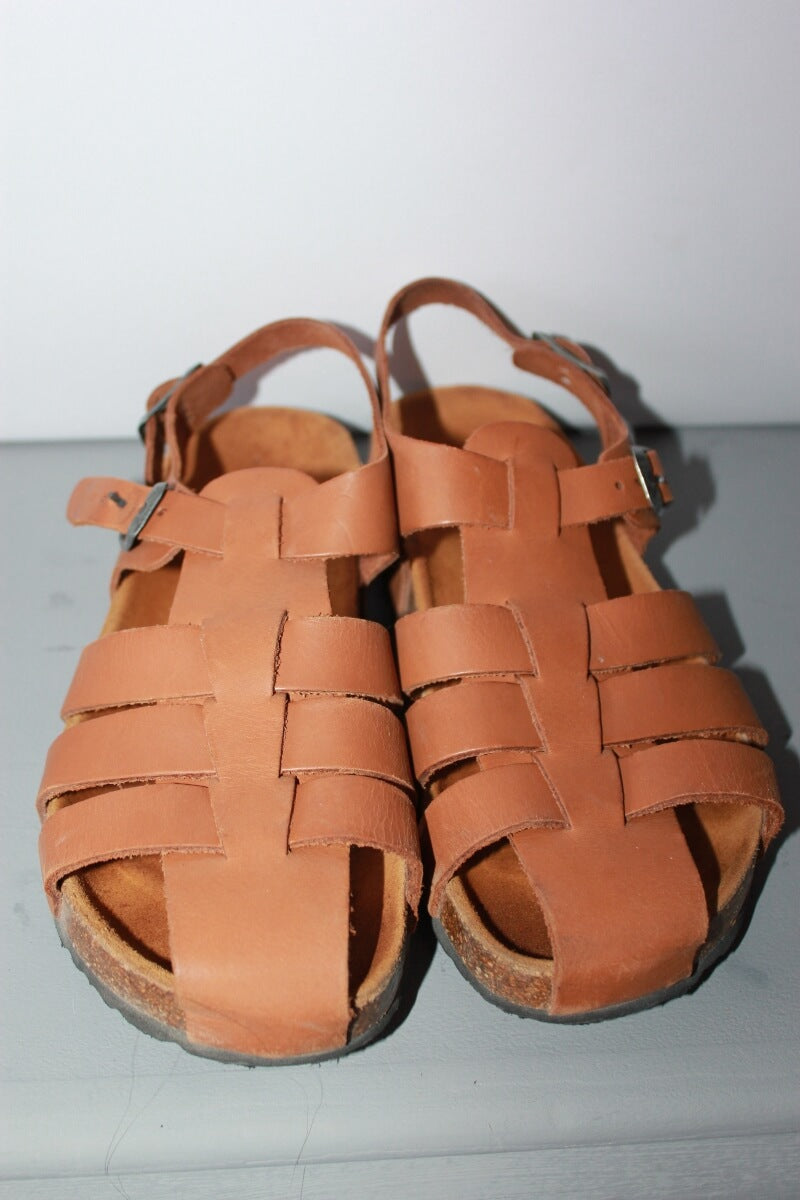 tweedehands-lichtbruine-leren-sandalen-maat-34-jongen-andre