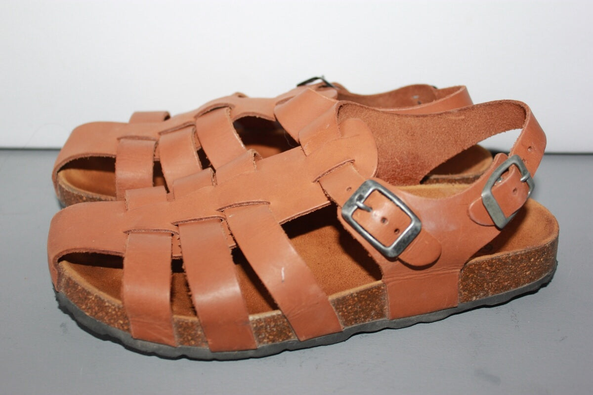 tweedehands-lichtbruine-leren-sandalen-maat-34-jongen-andre