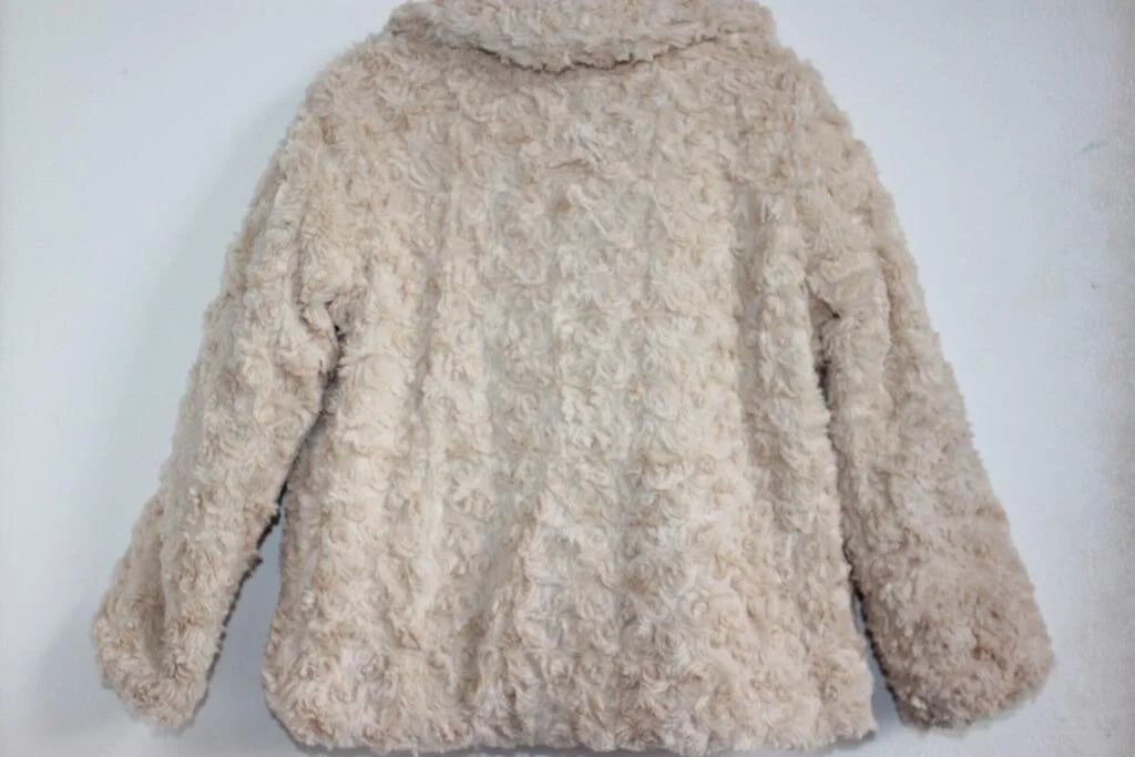 tweedehands-beige-fake-fur-jas-maat-104-sfera-meisje