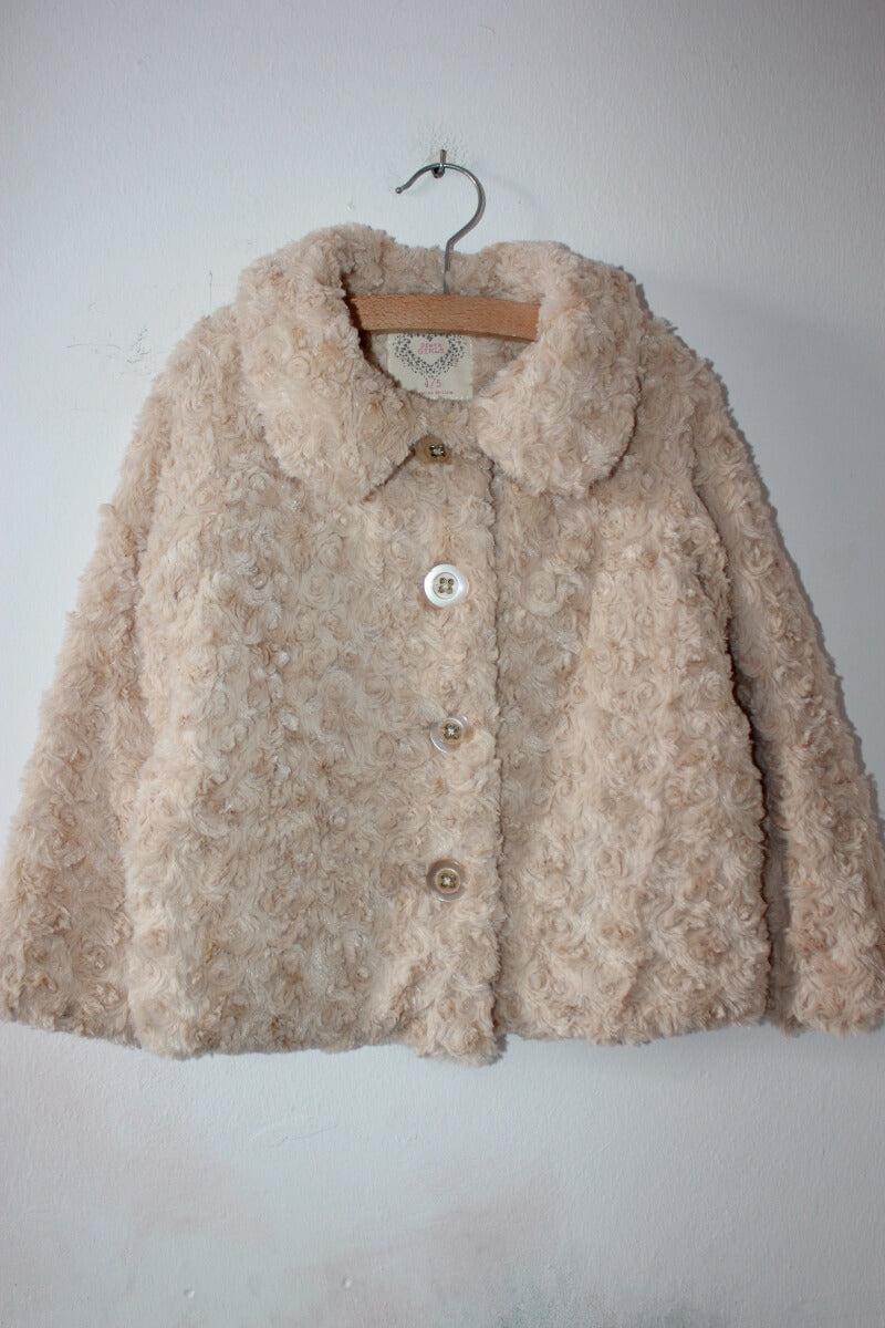 tweedehands-beige-fake-fur-jas-maat-104-sfera-meisje