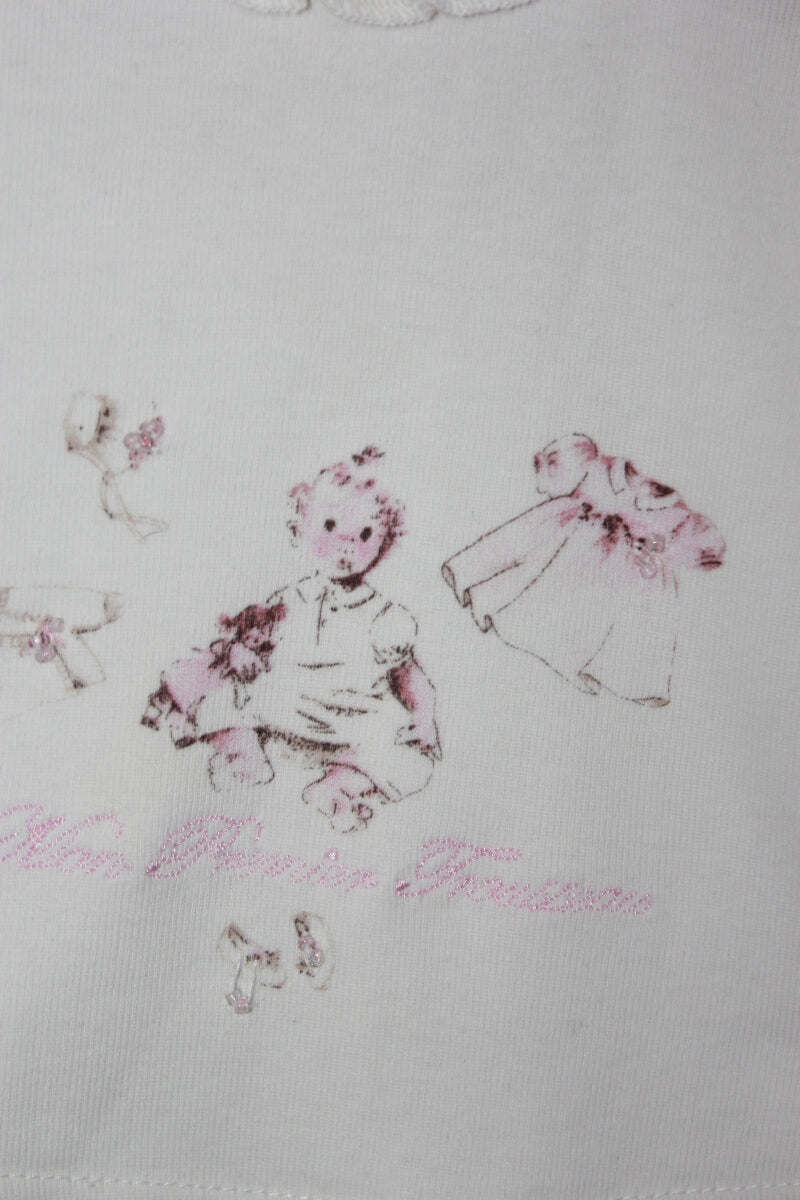 tweedehands creme longsleeve maat 62 baby meisje floriane