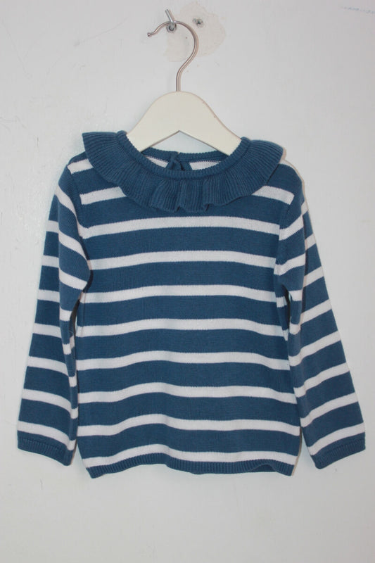 blauw-wit-gestreepte-trui-volantkraag-maat-80-baby-meisje-tex