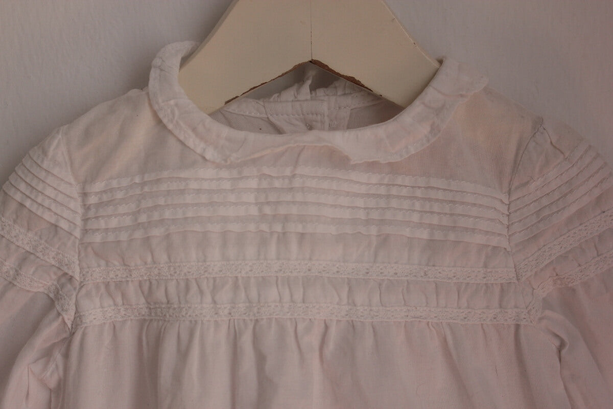 tweedehands witte blouse lange mouwen maat 68 baby meisje gocco
