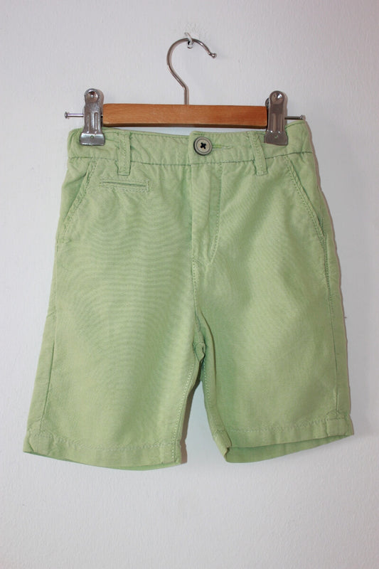 tweedehands-groene-bermuda-zara-maat-104-jongen